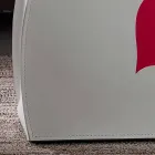 Design magasinställ i läder med modern Beatrice design Viadurini