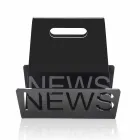 Rack i svart eller genomskinligt plexiglasmagasin tillverkat i Italien - Omar Viadurini