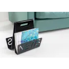 Rack i svart eller genomskinligt plexiglasmagasin tillverkat i Italien - Omar Viadurini