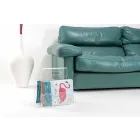 Rack i svart eller genomskinligt plexiglasmagasin tillverkat i Italien - Omar Viadurini