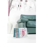 Rack i svart eller genomskinligt plexiglasmagasin tillverkat i Italien - Omar Viadurini