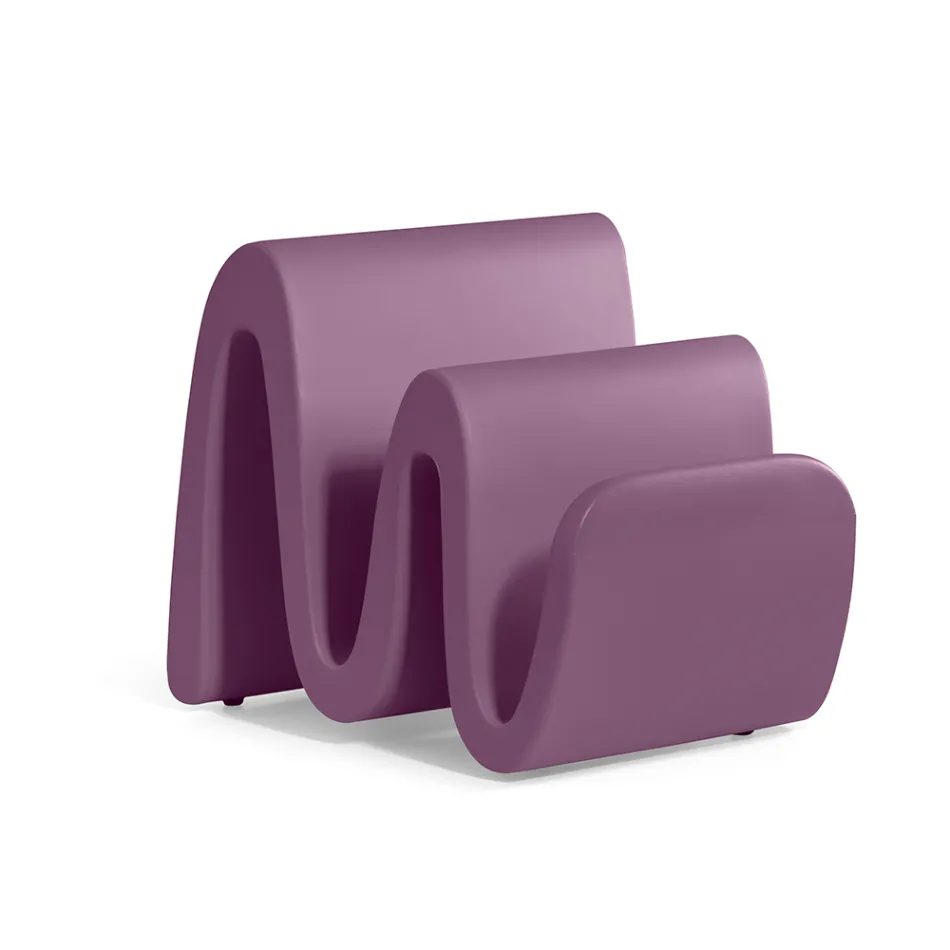 Tidningsställ i modern färgad polyeten tillverkad i Italien - Munoz Viadurini