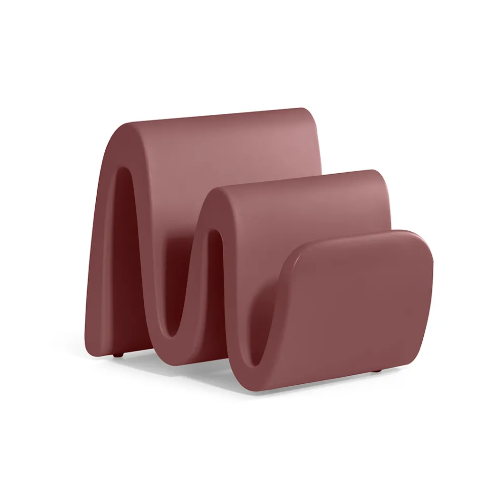 Tidningsställ i modern färgad polyeten tillverkad i Italien - Munoz Viadurini