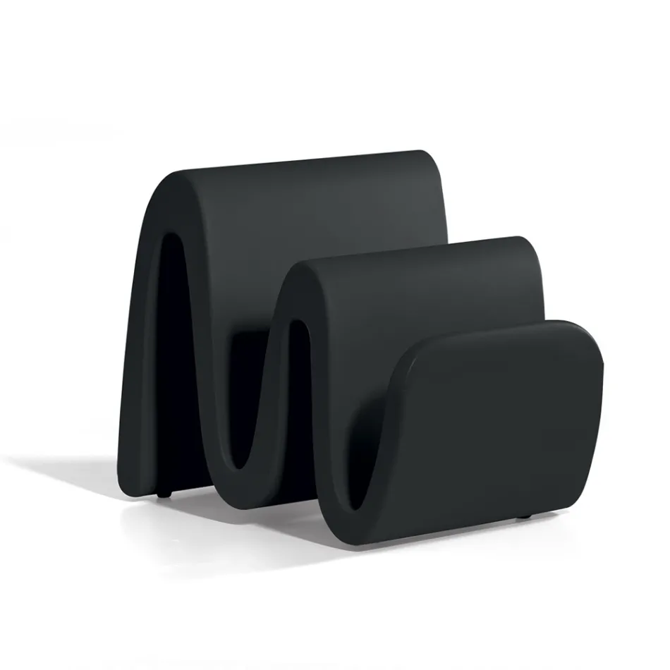 Tidningsställ i modern färgad polyeten tillverkad i Italien - Munoz Viadurini