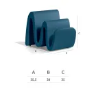 Tidningsställ i modern färgad polyeten tillverkad i Italien - Munoz Viadurini