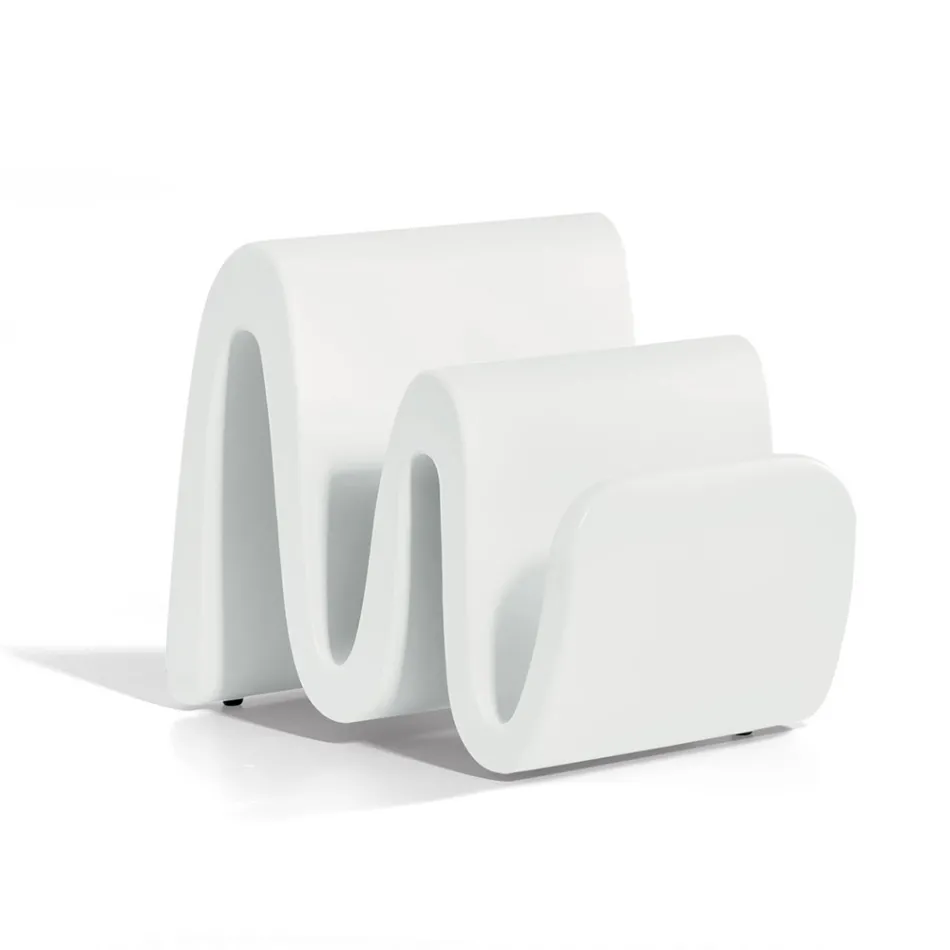 Tidningsställ i modern färgad polyeten tillverkad i Italien - Munoz Viadurini