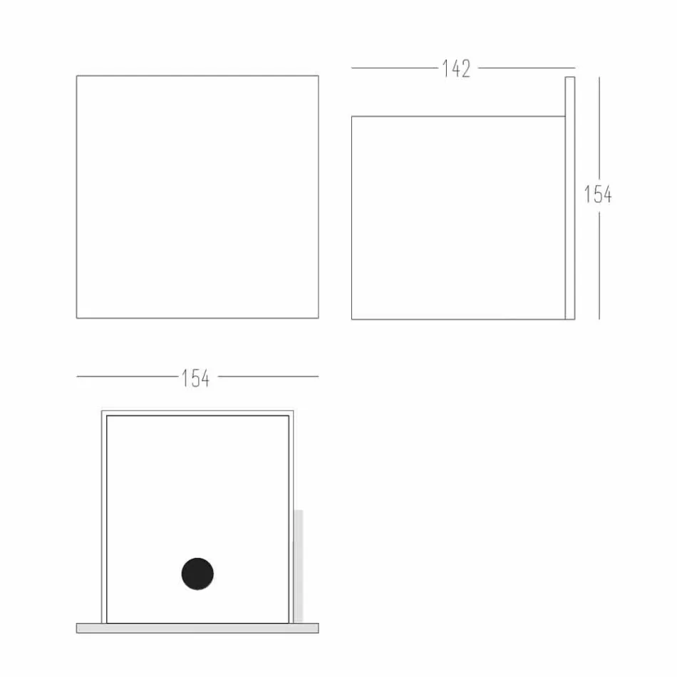 Badrumsrullehållare i vit Corian eller med svarta skär italiensk design - Elono Viadurini