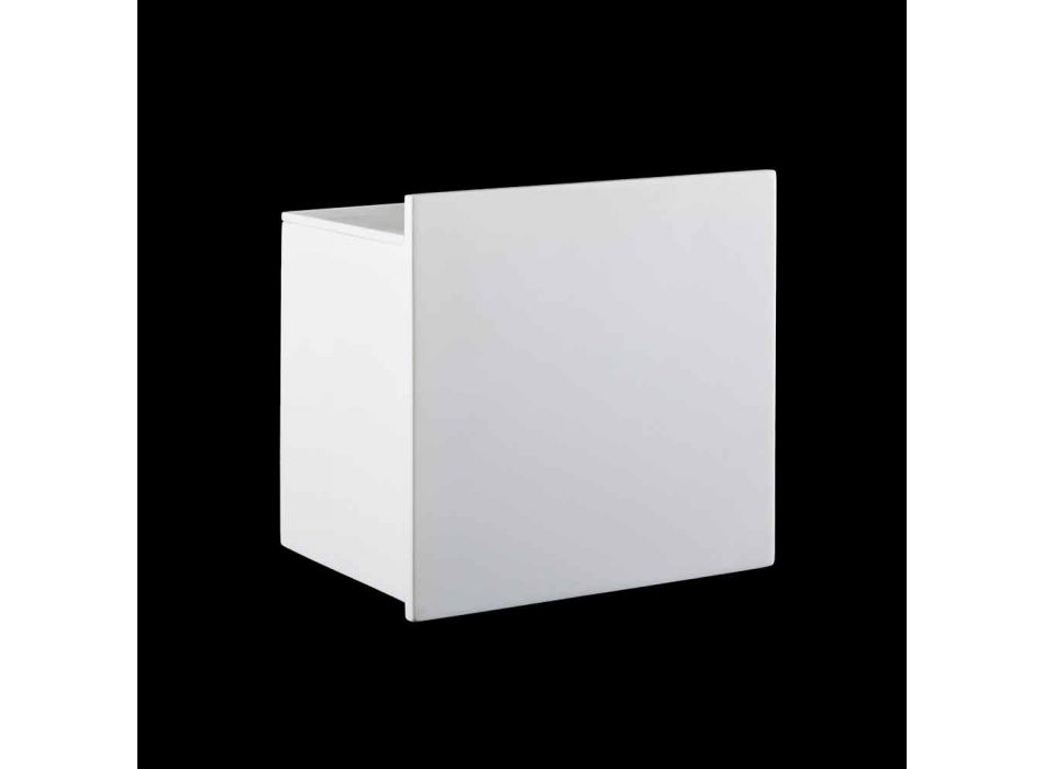 Badrumsrullehållare i vit Corian eller med svarta skär italiensk design - Elono Viadurini