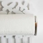 Väggrullehållare i vitt eller beige järn tillverkat i Italien - Leiden Viadurini