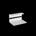 Tandborstehållare i vit eller svart Corian, designbadrumstillbehör - Elono Viadurini