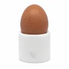 Design Egg Cup i vit Carrara Marble Tillverkad i Italien, 2 delar - Picca Viadurini