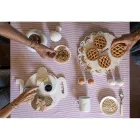 Design Egg Cup i vit Carrara Marble Tillverkad i Italien, 2 delar - Picca Viadurini