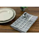 Design Serveringsbestick i satinstål 24 delar komplett - Fayette Viadurini