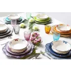 Design Serveringsbestick i satinstål 24 delar komplett - Fayette Viadurini