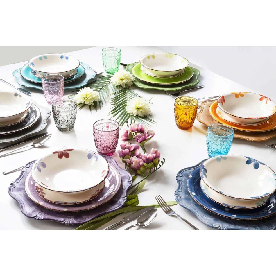 Design Serveringsbestick i satinstål 24 delar komplett - Fayette Viadurini