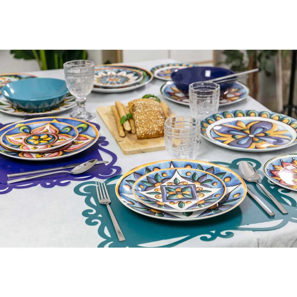 Design Serveringsbestick i satinstål 24 delar komplett - Fayette Viadurini