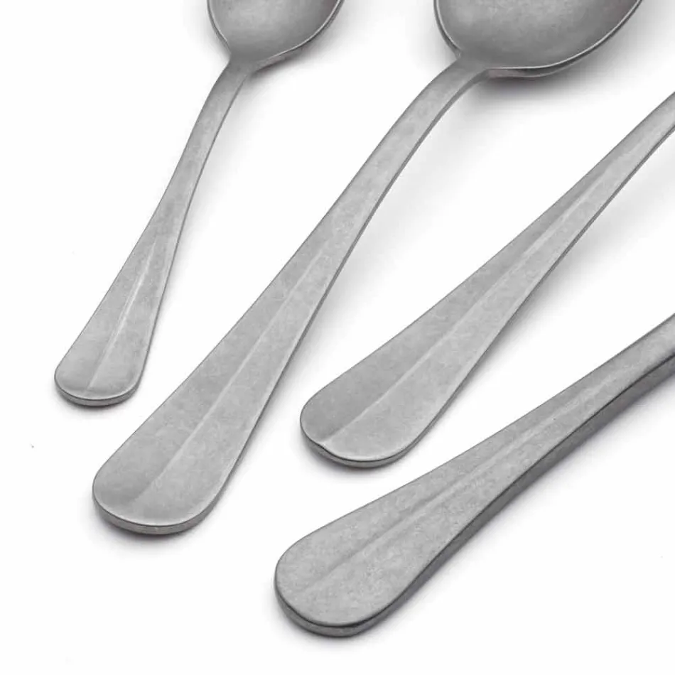 Lyxdesign Stålbestick Vintage färgad effekt 24 delar - Tigger Viadurini