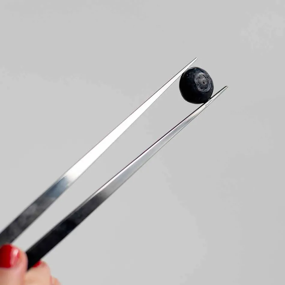 Bestick av rostfritt stål med ätpinnar i italiensk lyxdesign - Carronde Viadurini