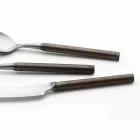 24-delat satinstålbestick italiensk hantverksdesign - Damerino Viadurini