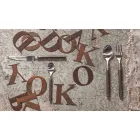 24-delat satinstålbestick italiensk hantverksdesign - Damerino Viadurini