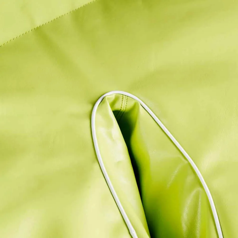 Sittpuff exteriör och interiör konstläder vattenavvisande nautisk Philo Viadurini