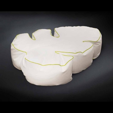 Sittpuff exteriör och interiör konstläder vattenavvisande nautisk Philo Viadurini