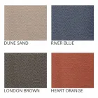 Pouf för utomhus, i polyeten och tyg eller läder - Mara Slide Viadurini