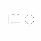 Pouf för utomhus, i polyeten och tyg eller läder - Mara Slide Viadurini