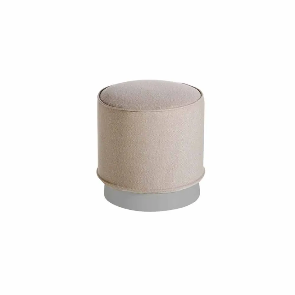 Pouf för utomhus, i polyeten och tyg eller läder - Mara Slide Viadurini