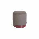 Pouf för utomhus, i polyeten och tyg eller läder - Mara Slide Viadurini