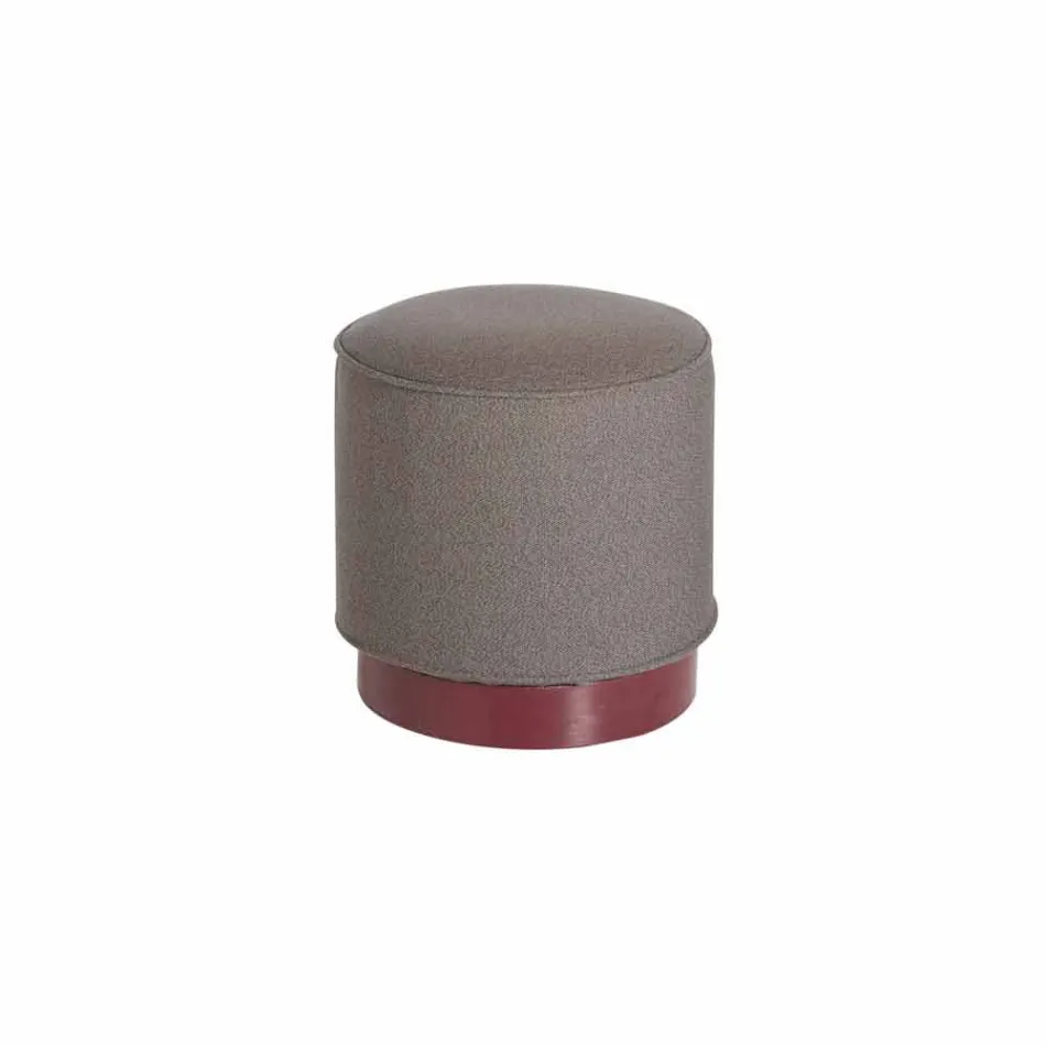 Pouf för utomhus, i polyeten och tyg eller läder - Mara Slide Viadurini