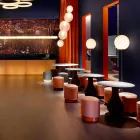 Pouf för utomhus, i polyeten och tyg eller läder - Mara Slide Viadurini