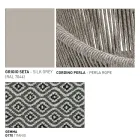 Trädgårdspuff med aluminium och vävkorg - Tibidabo från Varaschin Viadurini