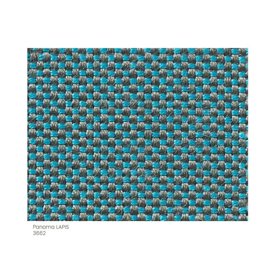 Trädgårdspuff stoppad och täckt av tyg tillverkad i Italien - smör Viadurini