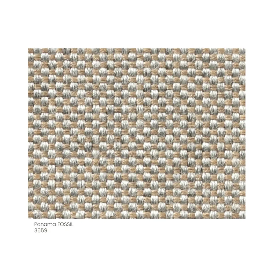 Trädgårdspuff stoppad och täckt av tyg tillverkad i Italien - smör Viadurini