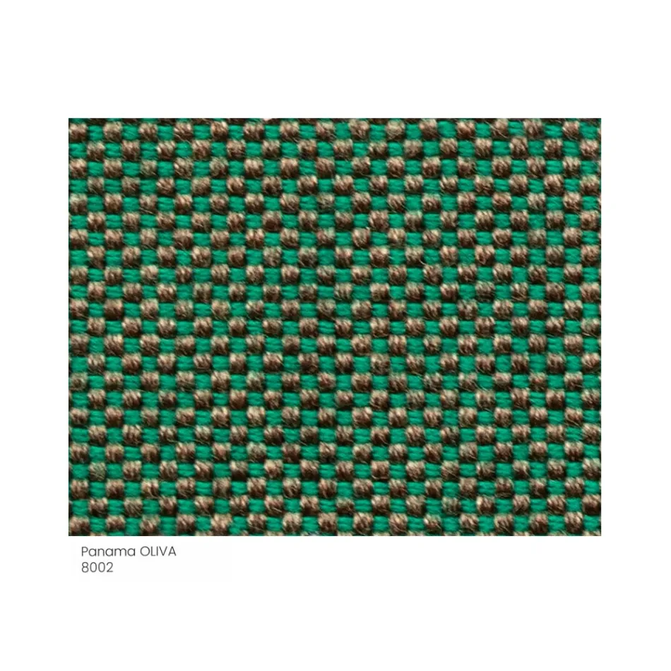 Trädgårdspuff stoppad och täckt av tyg tillverkad i Italien - smör Viadurini