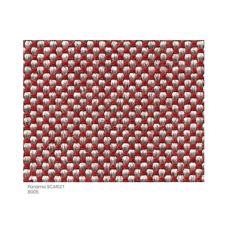 Trädgårdspuff i tyg med metallfötter Made in Italy - Smör Viadurini