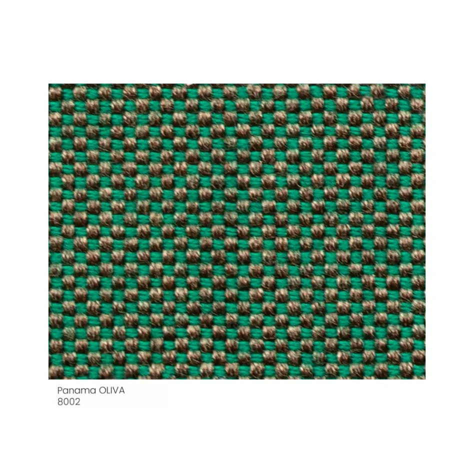 Trädgårdspuff i tyg med metallfötter Made in Italy - Smör Viadurini