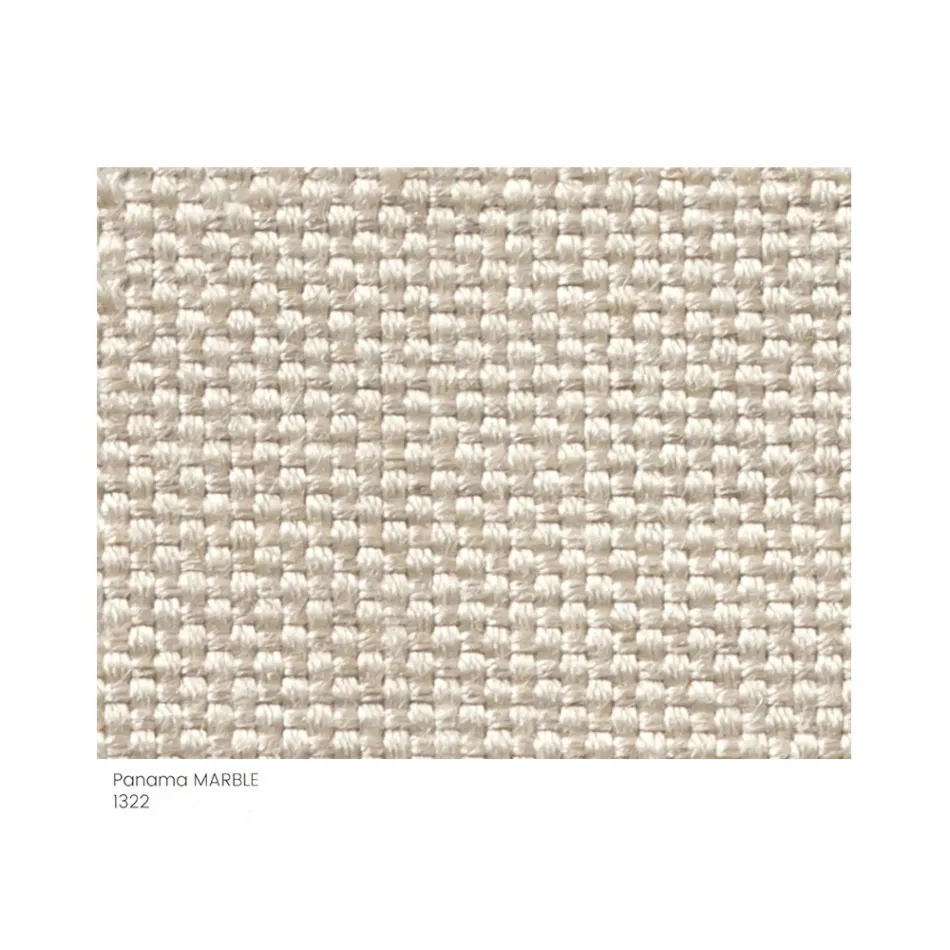 Trädgårdspuff i tyg med metallfötter Made in Italy - Smör Viadurini