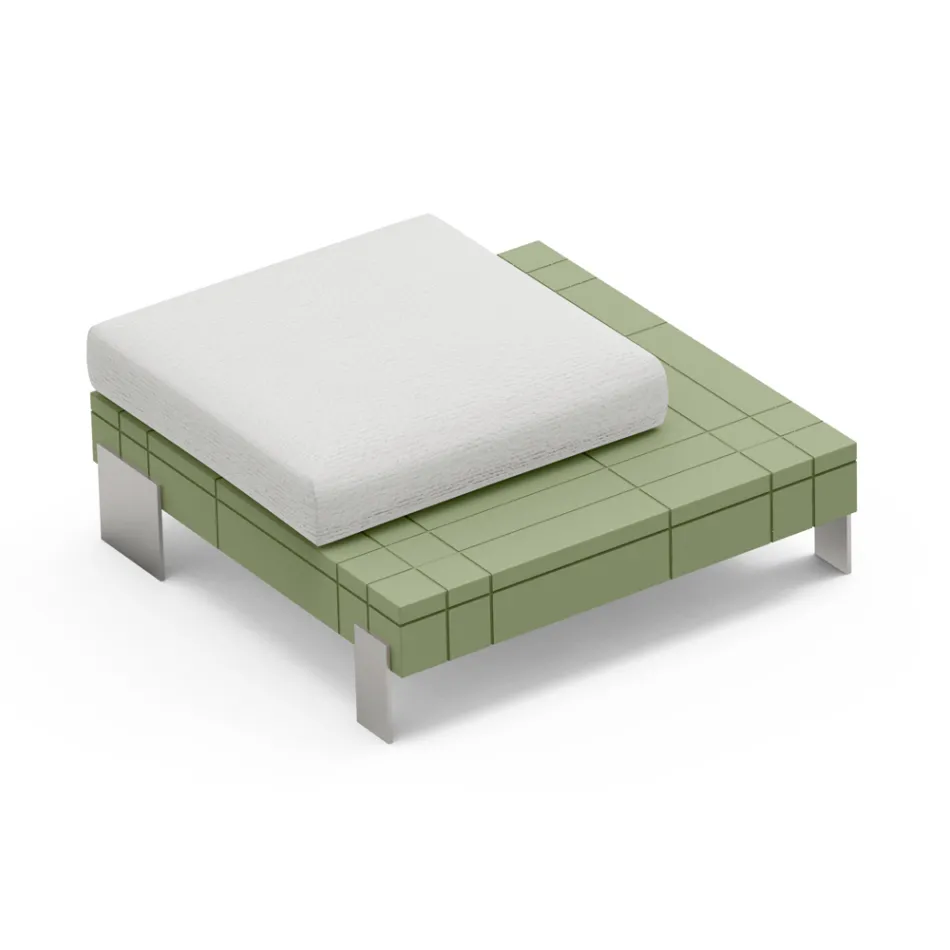 Vardagsrumspuff i polyeten i olika färger - Orbis Viadurini