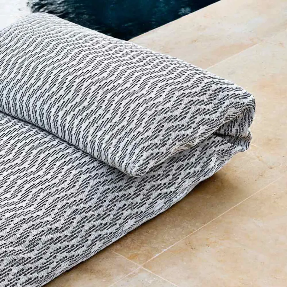 Design Single Outdoor Daybed-puff, hög kvalitet tillverkad i Italien - Emanuela Viadurini