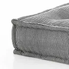 Etnisk fyrkantig pouf i lapptyg eller sammetsfiber Viadurini