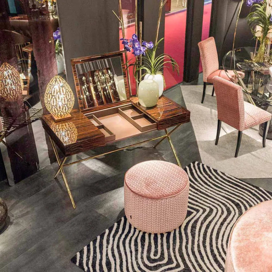 utformning pouf tyg Belle 1 Viadurini