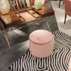 utformning pouf tyg Belle 1 Viadurini