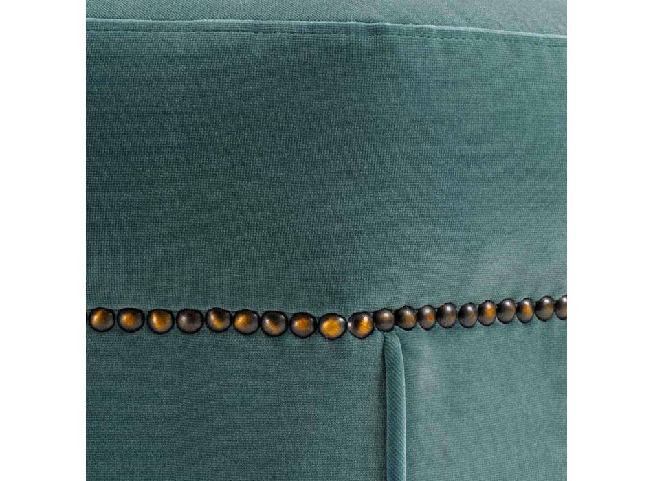 Modern tuff täckt i tyg med detaljer i mässing - Brunello finish Viadurini
