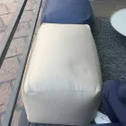 Mjuk rektangulär ottomansk puff för inomhus- och utomhusbruk i tyg - Naemi Viadurini