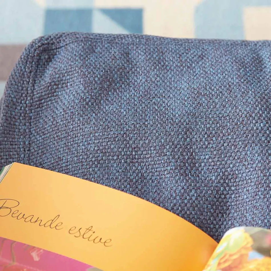 Mjuk rektangulär ottomansk puff för inomhus- och utomhusbruk i tyg - Naemi Viadurini