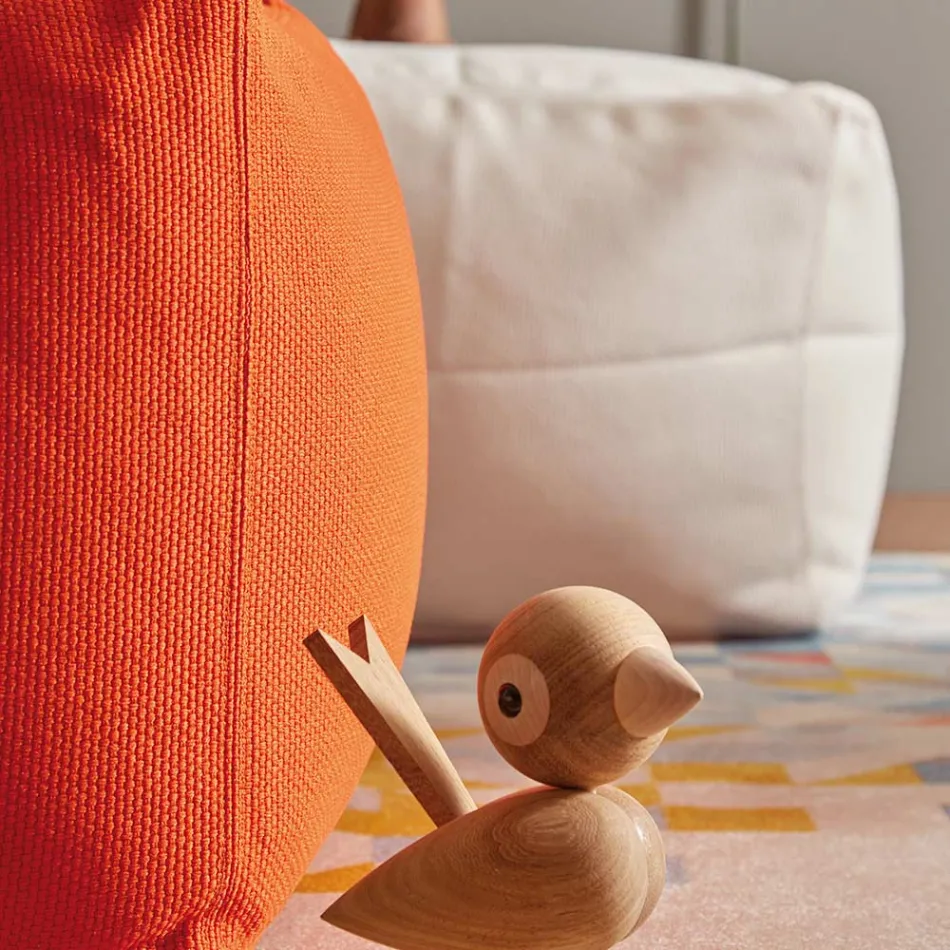 Mjuk fyrkantig puff för inomhus- och utomhusbruk i olika färger Tyg - Naemi Viadurini