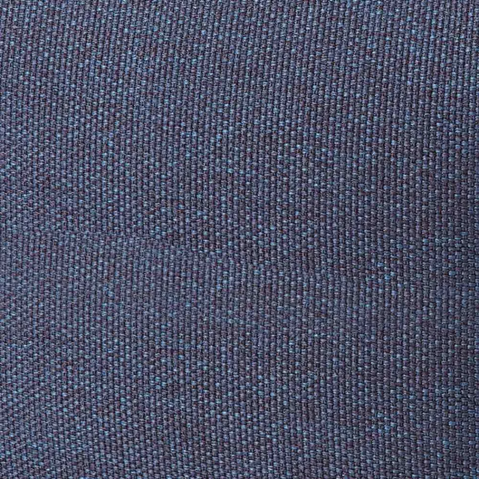 Mjuk rund puff för inomhus eller utomhus vardagsrum i färgat tyg - Naemi Viadurini