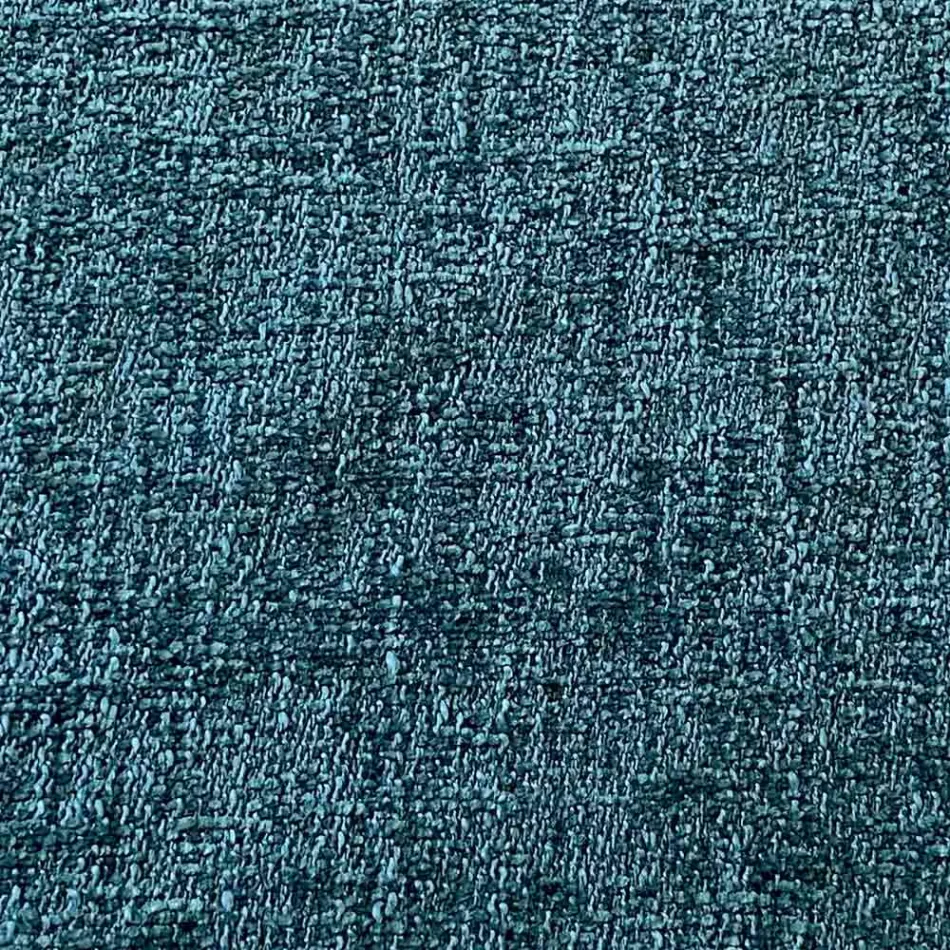 Rund ottomansk sittpuff till vardagsrummet i färgad Chenille 3 storlekar - Evelyne Viadurini